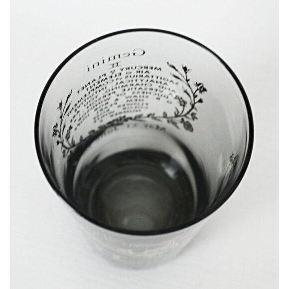 Vintage Horoscope Gemini Bar Cocktail Drinking Glass Highball Tumbler - Picture 5 of 5